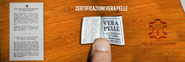 certificazioni vera pelle - etichette e cartellini