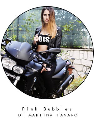 come indossare giacca pelle Pink Bubbles Martina Favaro fashion blogger